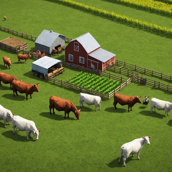Comment un jeu de simulation de gestion de ferme peut-il intégrer des leçons sur l'élevage durable?