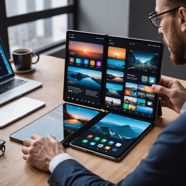 Quels sont les avantages des smartphones avec écran pliable pour la productivité professionnelle ?